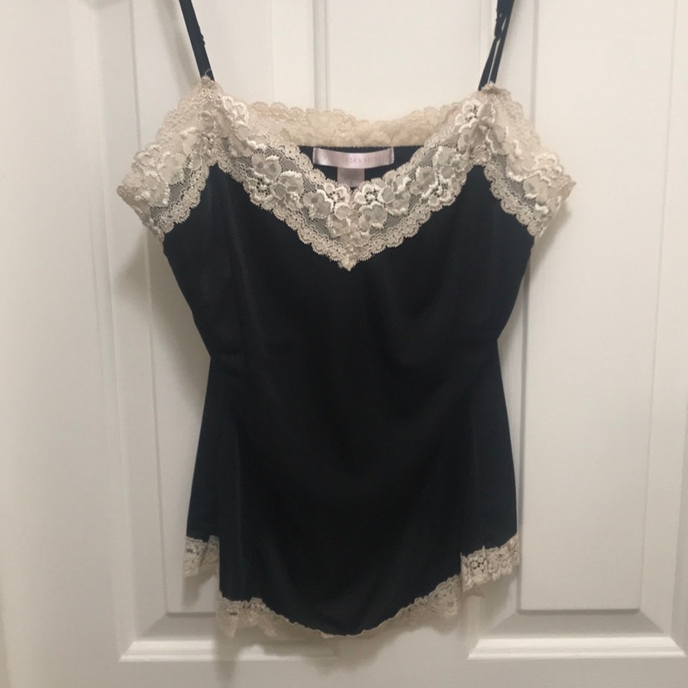 Victoria’s Secret Black & White silk and lace